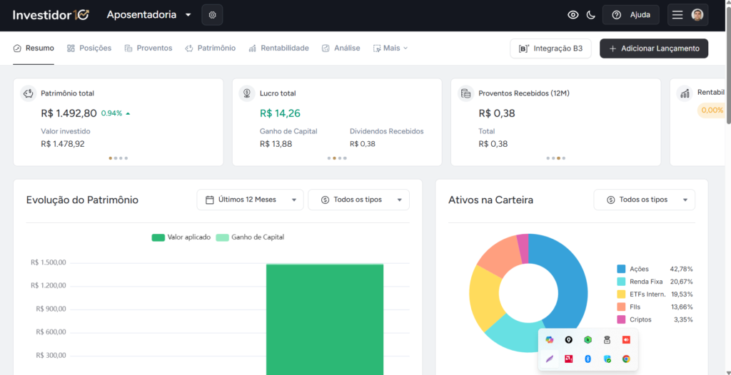 quanto investir por mês